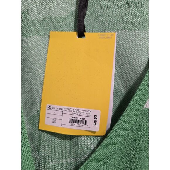 Diane Von Furstenberg X Target Knit Wrap Sweater Size S Gingko Green Limited Ed. - Picture 10 of 12